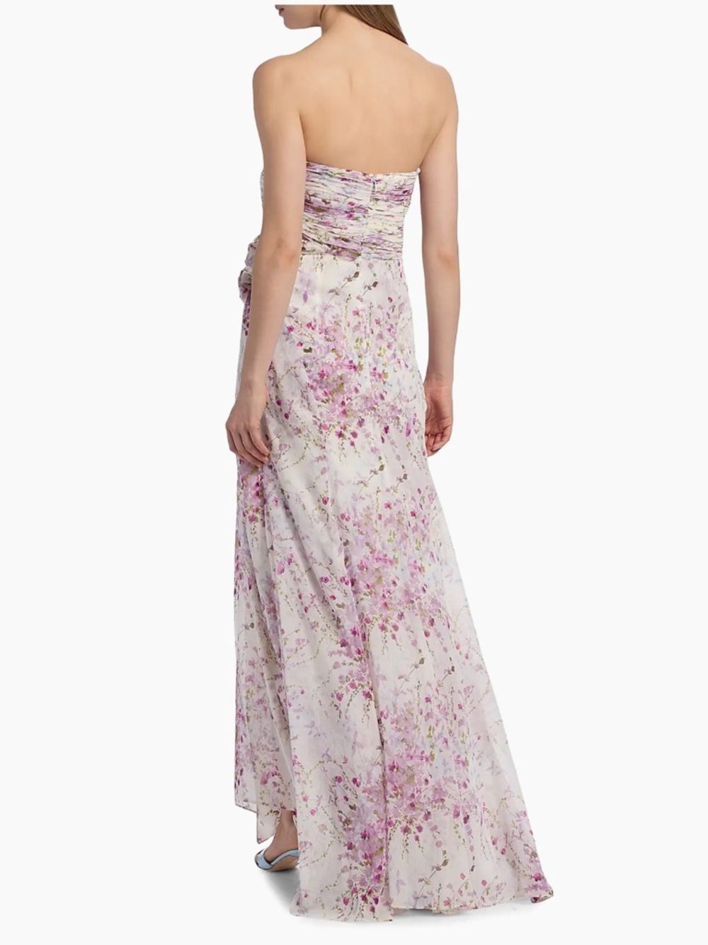 NWT Cinq a Sept Midsummer Bloom Magy Gown Ivory Floral Strapless Maxi Dress 10 - Picture 4 of 7
